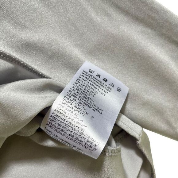 Coperni Twisted Cut Out Jersey Bodysuit in Pearl Grey‎ - Picture 10 of 12